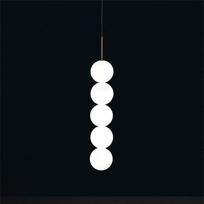 2022 Glass Ball Chandelier Hanging Chandelier with Glass Balls Nordic Design Lamp
