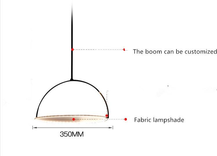 Nordic Pendant Light UFO Round Pendant Light Dining Room Bar Coffee Shop Suspension Lamp (WH-AP-273)