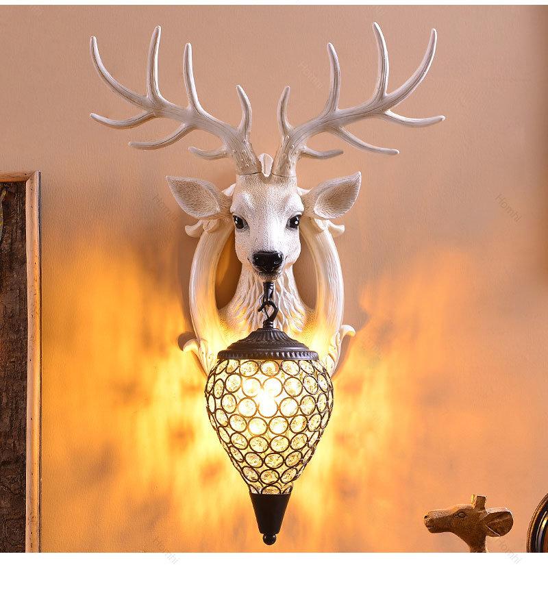 Antlers Indoor LED Wall Light LED Decoration for Wall Rustic Interior Lighting (WH-VR-64)