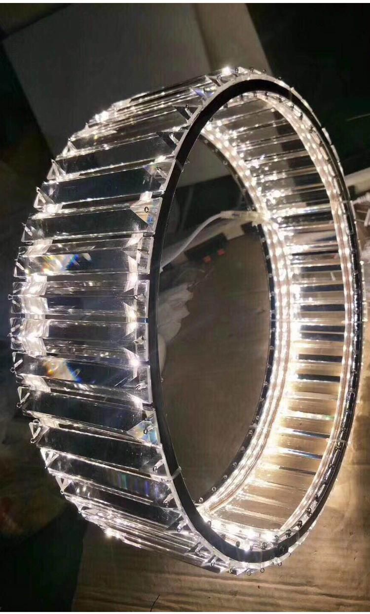 Good Price Banquet Hall Villa Commercial Center Modern Luxury Crystal Round LED Chandelier Lamp