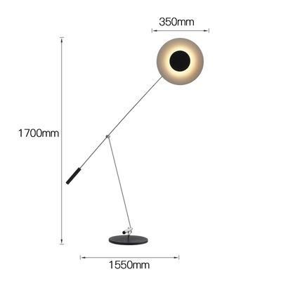 Vintage Long Arm Standing Light Home Decor Stand Industrial Vertical Lamp (WH-VFL-11)