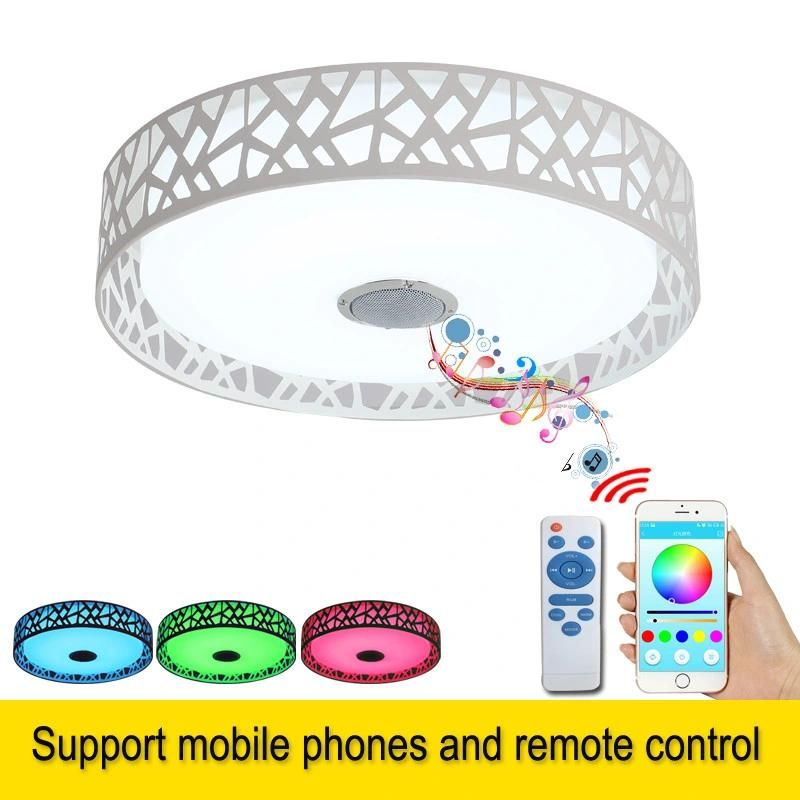 Decorative Bluetooth & Remote Control Kids Lighting Ceiling with Speaker Ceiling Lights for Living Room (WH-MA-38)