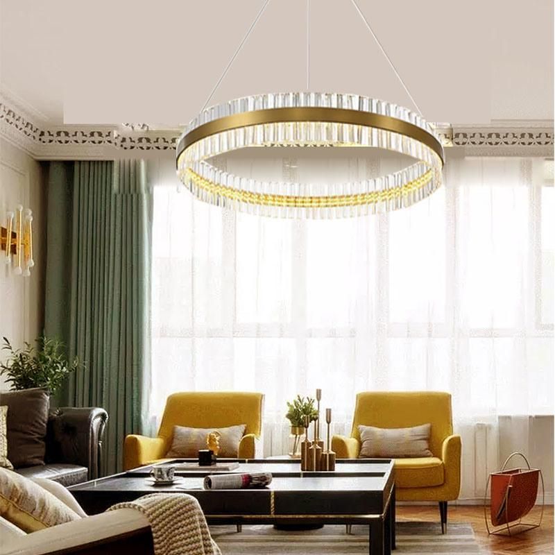 Round Fashion Modern Designer Living Room Bedroom Dining Room Luxury Pendant Chandelier Lamp