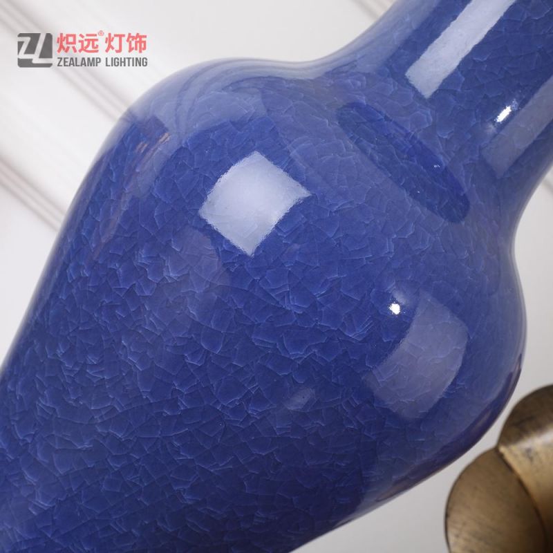 Chinese Ceramic Table Lamps Home Decor Blue Porcelain Light (TL8017)