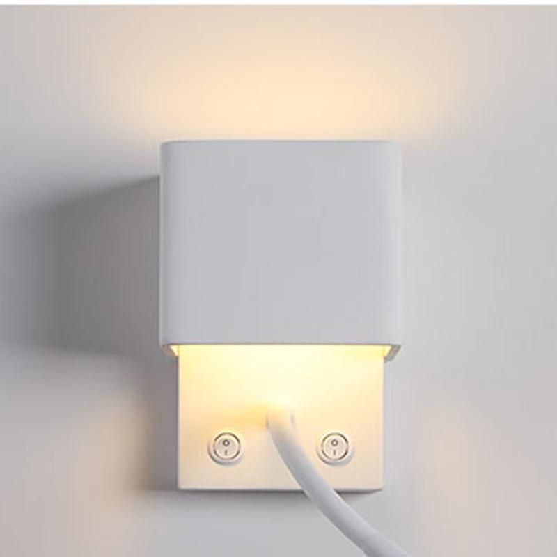 Bedside Lamp Reading Light Modern Simple Study Bedroom Hotel Guest Room Wall Lamp