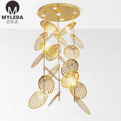 Hotel Hall Club House Villa Stair Large LED Chandelier Pendant Light