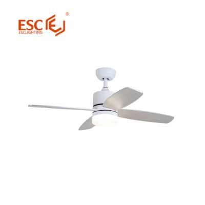 Smart Home Plywood Blades 48 Inch Remote Control AC LED Ceiling Fan Pendant Light for Indoor