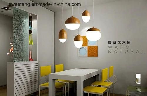 Decoration Simple Pendant Lamp with Wood Color for Coffee Bar