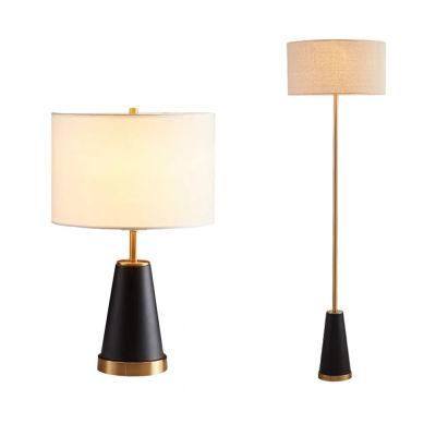 Modern Floor Lamp Stand Hotel Rooms Are Decorated with Golden Marble Floor Lamps