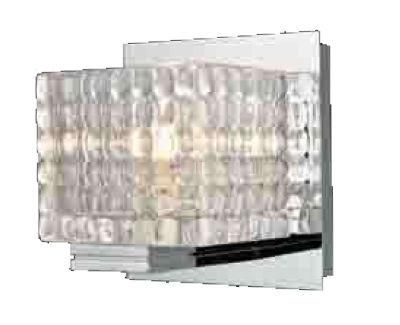 Decorative Single Light Crystal Glass Wall Lamp for Bathroom