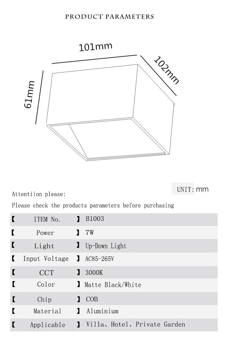 Modern Exterior Wall Sconces out Door Lights White LED Light Wall
