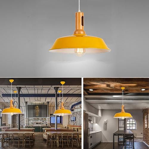 Vintage Pendant Lamp Iron Loft Nordic Retro E27 Lampshade Bar Restaurant Lighting Industrial