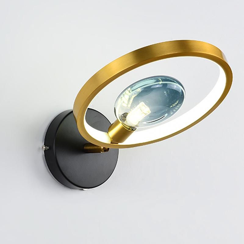 Simple Dining Room Corridor Creative Personality Circle Light Luxury Wall Lamp