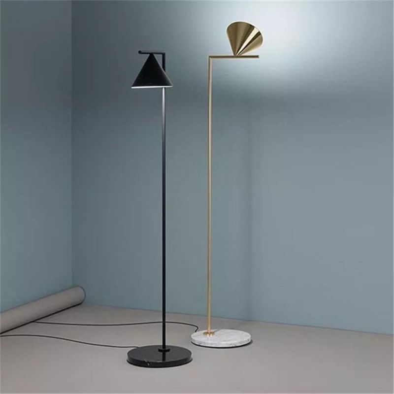 Study Bedroom Simple Modern Gold Vertical Floor Lamps for Living Room Home Decor Stand Light