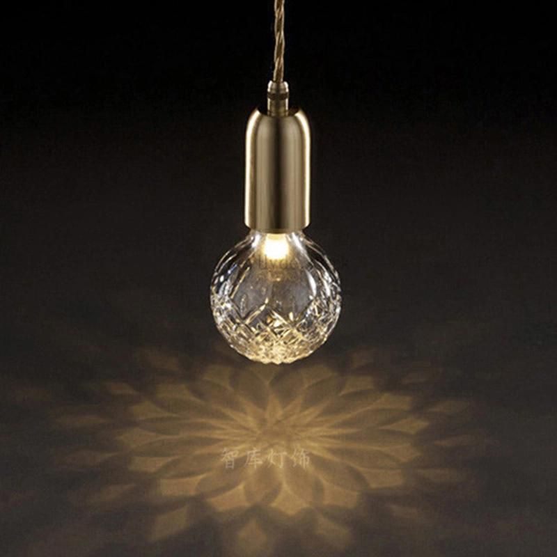 Small Glear Glass Pendant Lights for Indoor Dining Room Kitchen Lighting Fixtures (WH-GP-23)