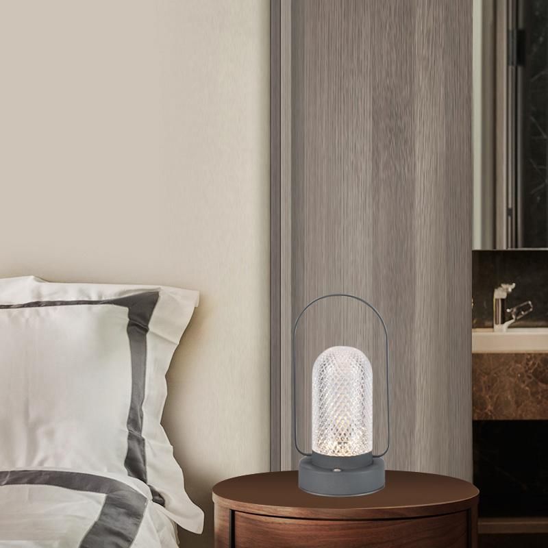 Simple Light Luxury LED Night Light No Pole Dimming Small Desk Lamp Dormitory Home Bedroom Bedside Table Lamp