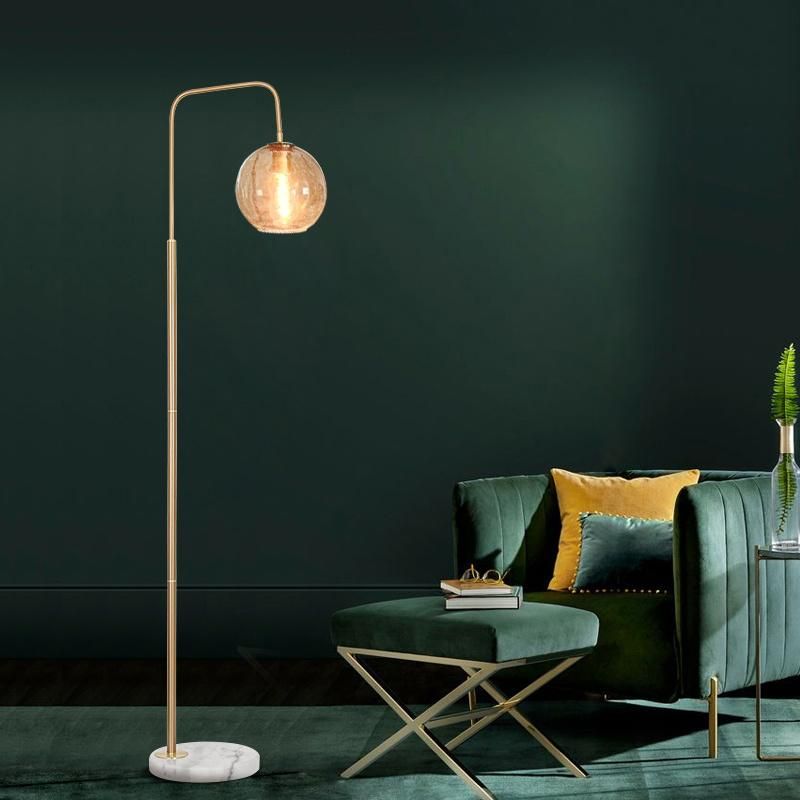 Transparent Shade Bulb Floor Lamp Table Lamp Reading Nightstand Lamp