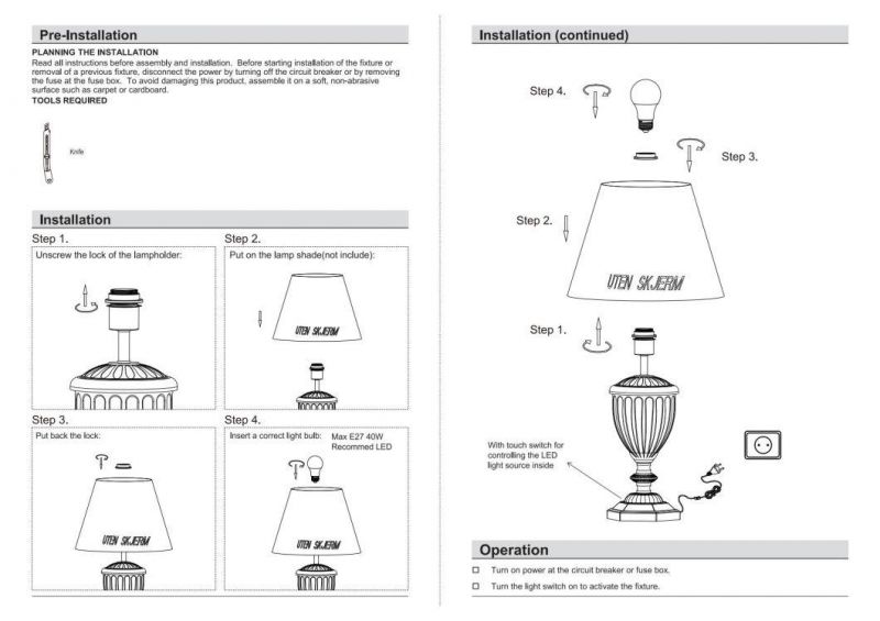 Bedside Table Lamp with Nightlight Ports Power Outlet Soft Bell Shade Decor Bedroom Living Room Reading Houses Home Office Exclude shade(Silver & Clear Crystal)