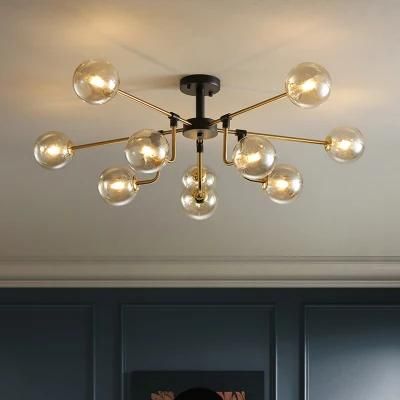 Nordic Simple Living Room Ceiling Lamp Modern Style Creative Light Luxury Bedroom Dining Room