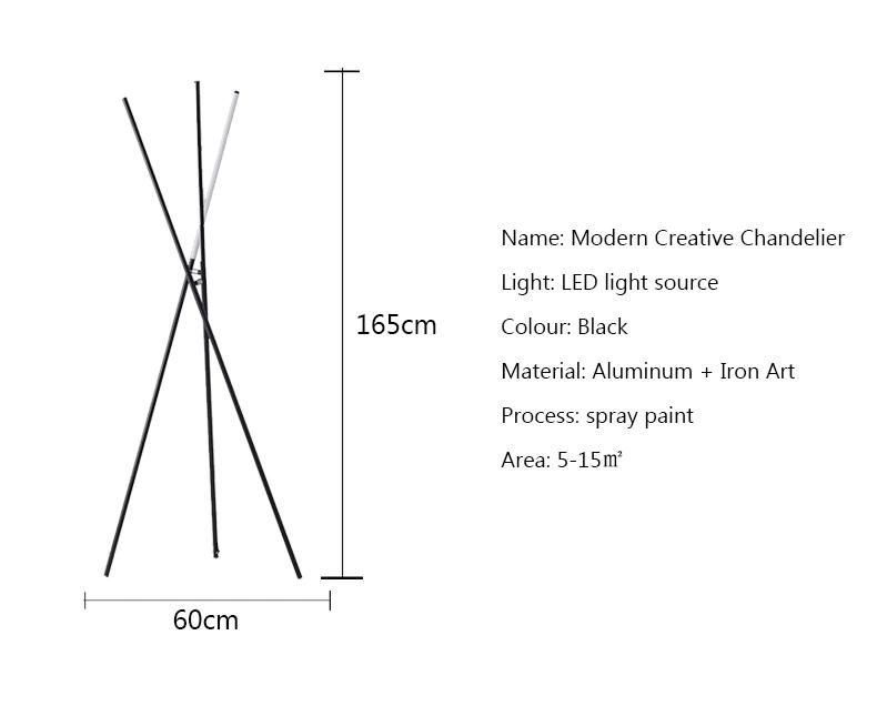 Modern Art Design LED Floor Lamp for Home Living Room Bedroom Modern Minimalistic Lamp (WH-MFL-132)