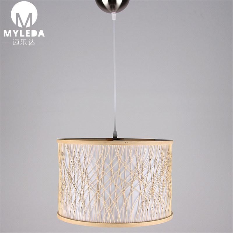 Retro Hotel Corridor Classic Wooden Cloth Cover Chandelier of Home
