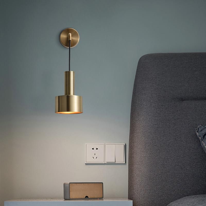 Japanese Style Wall Lamp LED Dimmable Bedside Lamp for Living Room Bedroom