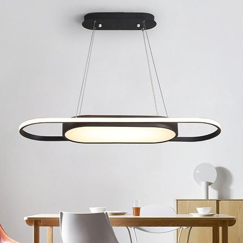 Modern Lighting Pendant Light LED Aluminum Black Color for Home Hanging Lamp