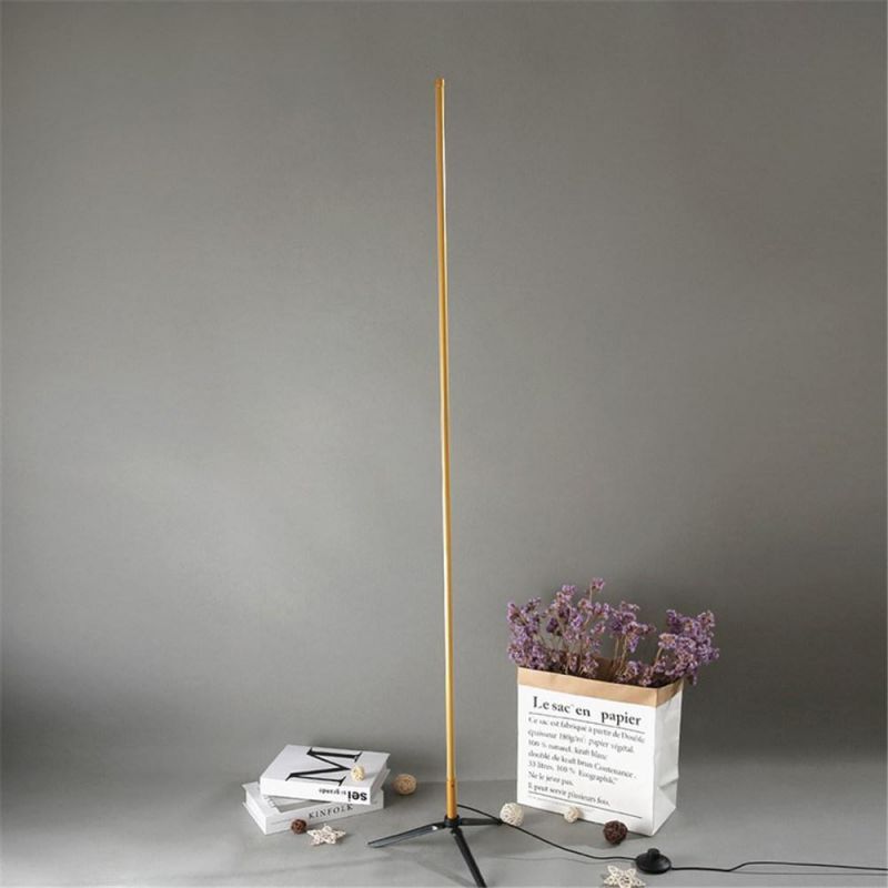 Simple Floor Lamp Study Bedroom Metal Line Strip Standing Lamps Designer Creative Home Decor Light Fixtures