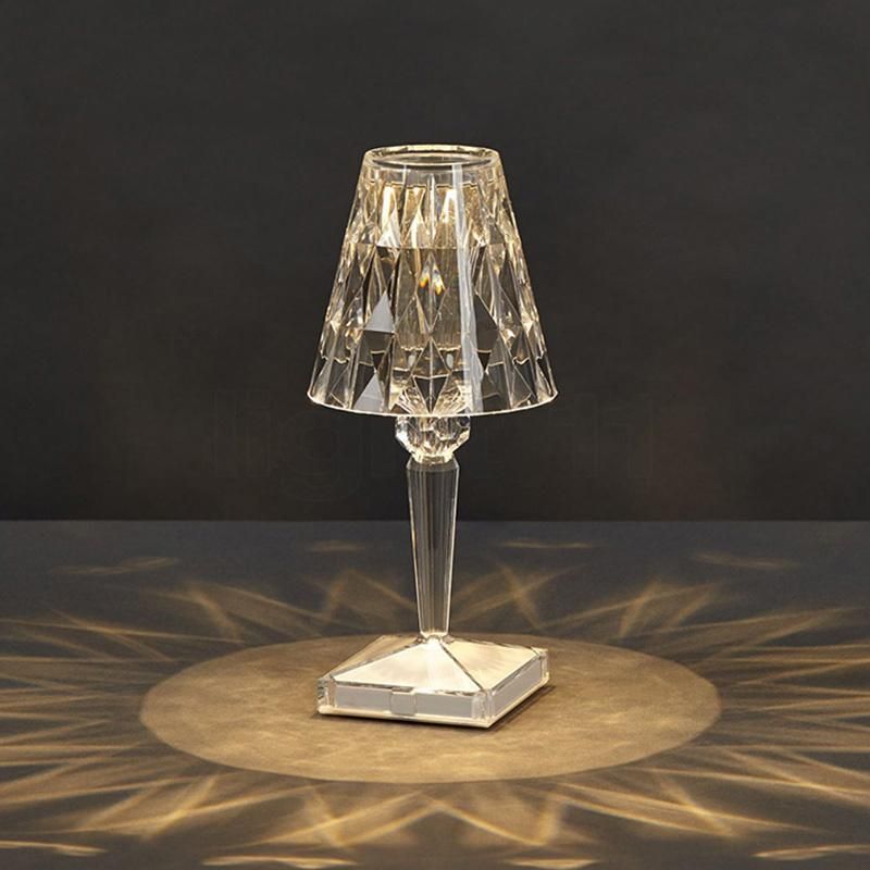 Acrylic European Crystal Table Light Lamp