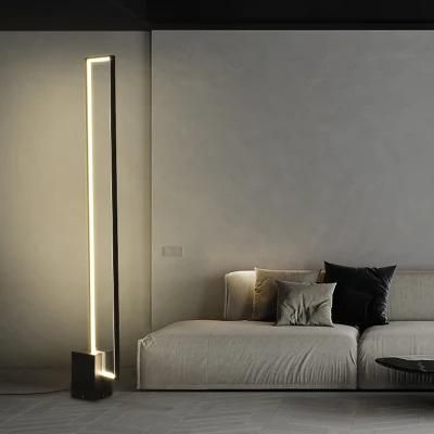 Tube Light New Design with Marble Base LED Corner Floor Lamp, Color Change by Switch