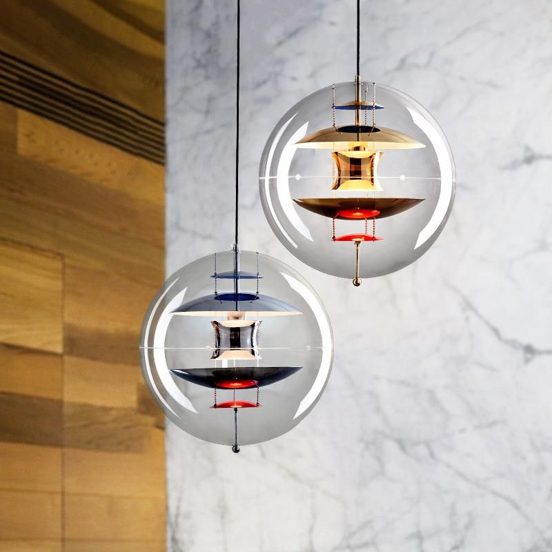 Nordic LED Pdenmark Verpan Vp Globe Pendant Light Designer Acrylic Planet Hanging Lamp (WH-GP-33)