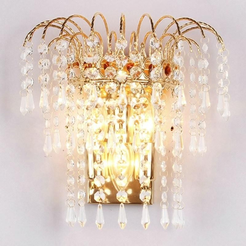 Crystal Wall Lamp Bedroom LED Wall Light Living Room Bathroom Crystal Light Fixture (WH-OR-156)