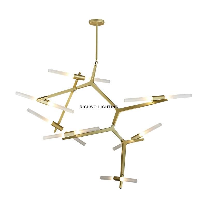Shop Commercial Chandelier Atmospheric Living Room Dining Room Lamp Nordic Molecular Tree Branch Light Luxury New Office Lamp