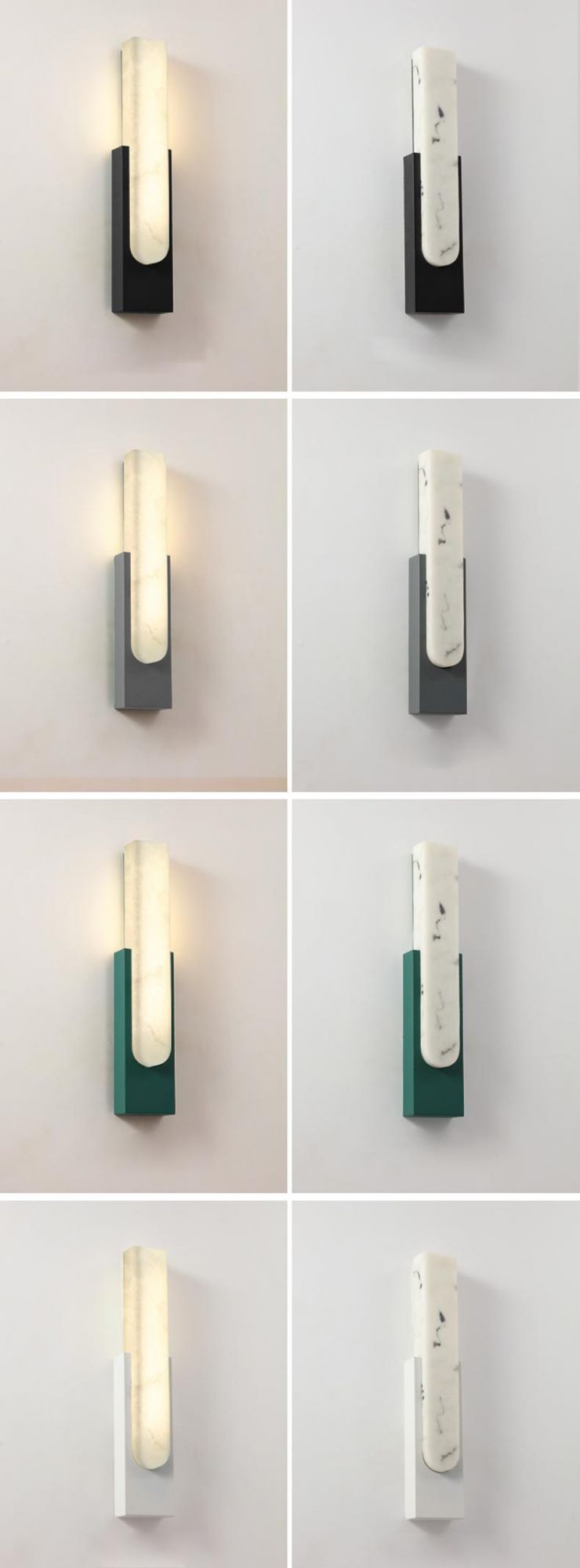 Hotel Villa Gate Pillar Outdoor Water Proof Stainless Steel Imitate Marble Lampshade Wall Lamps