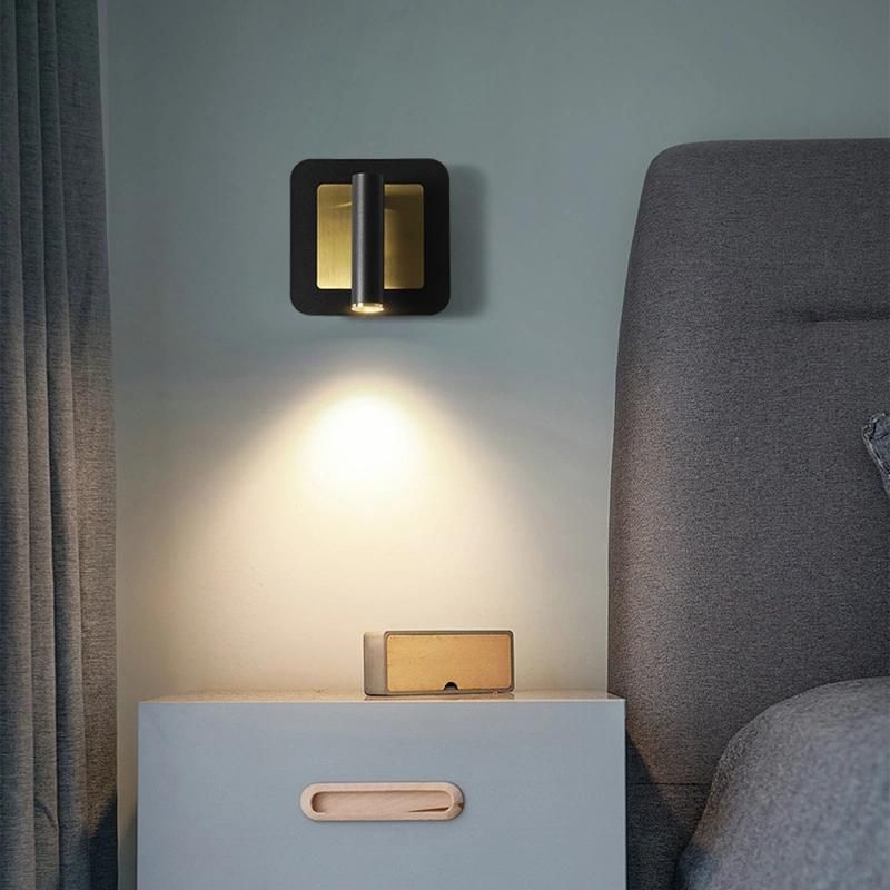 Black White Adjustable Angle Wall Lamp Bedside Lamp Bedroom Lamp LED