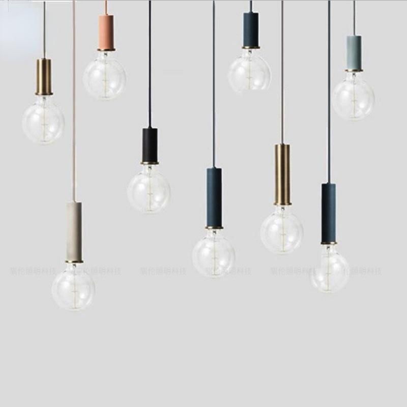 Colorful Pendant Light Fixture Small Metal Hanging Lamp Luminaire Kitchen Dining Room Effect Lamp (WH-GP-68)