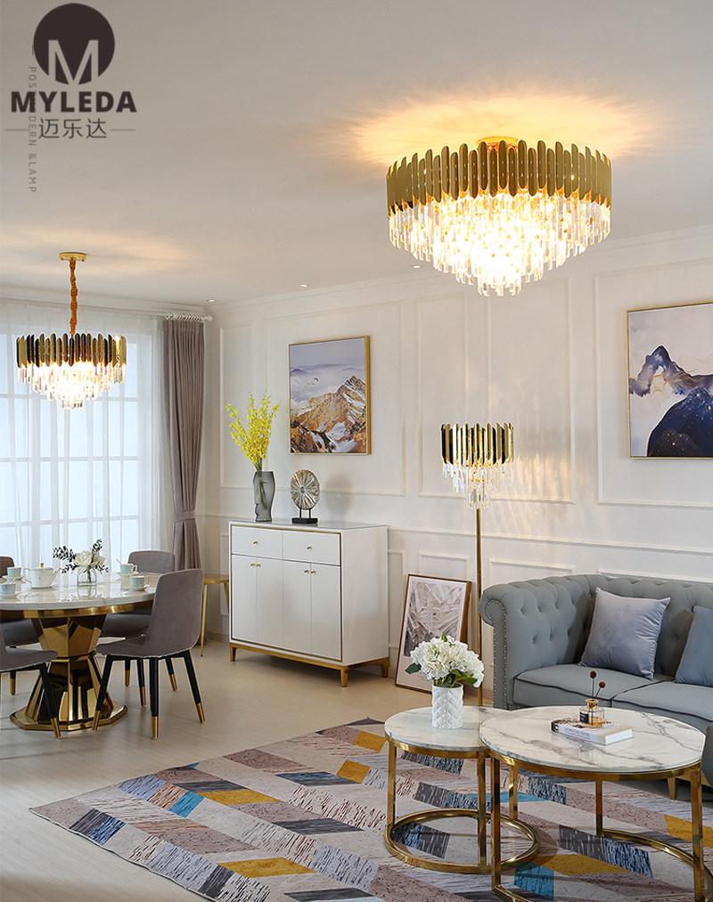 New Design Residential Interior Crystal Pendant Lamp