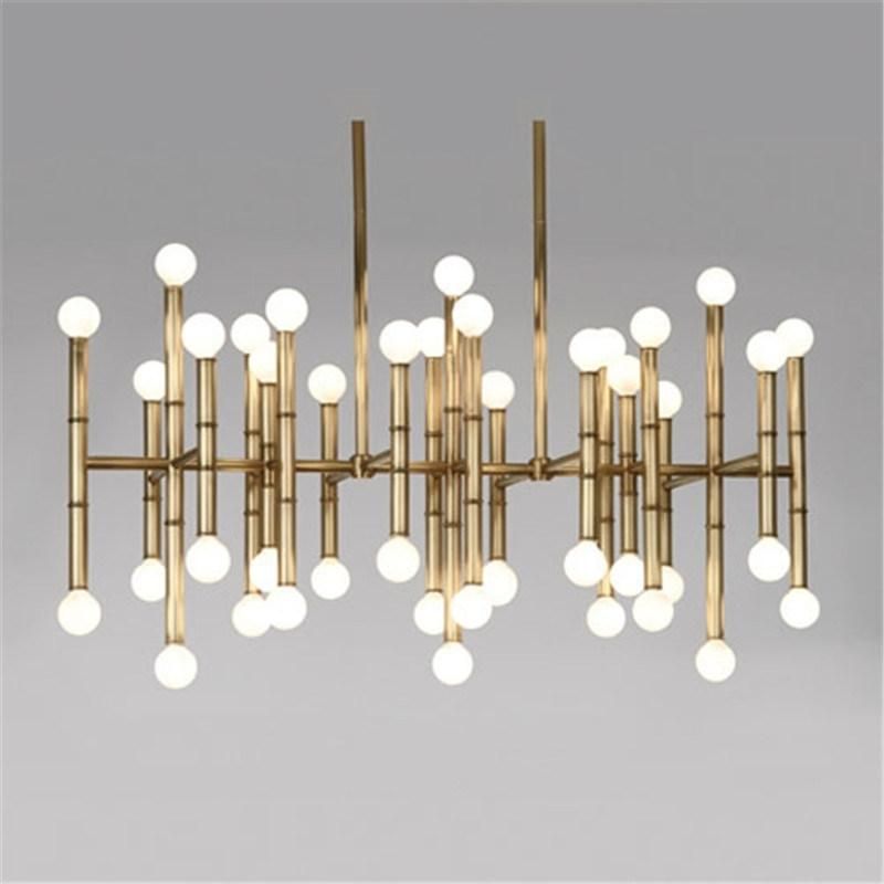 Decoration Chandelier Iron Material E14 Light Source Colorful Project Lighting