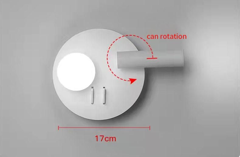 White Downlight Wall Light Design Modern Simple LED Wall Light for Studyroom, Livingroom