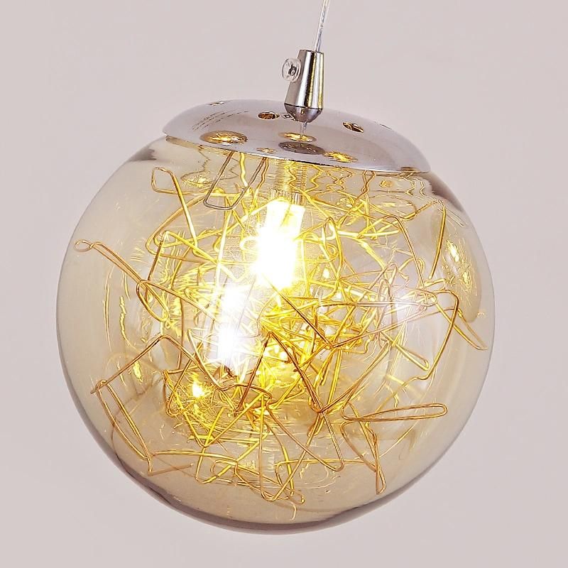 Ball Type Creative Chandelier Stair Light Living Room Pendant Lamp