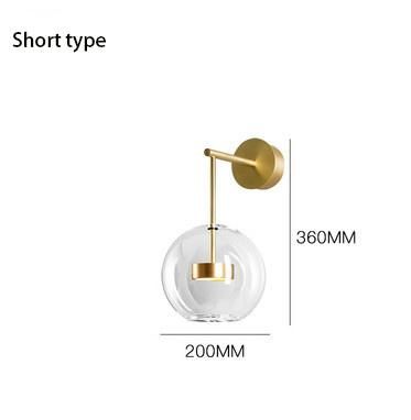 Nordic Wall Sconces 10W LED Light Glass Bubble Sample Scandinavian Wall Light (WH-OR-70)
