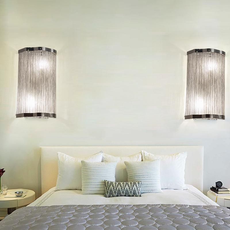 Italian Atlantis Stream Sconce Luxury Chain Light Wall Lamp E14 (WH-OR-101)