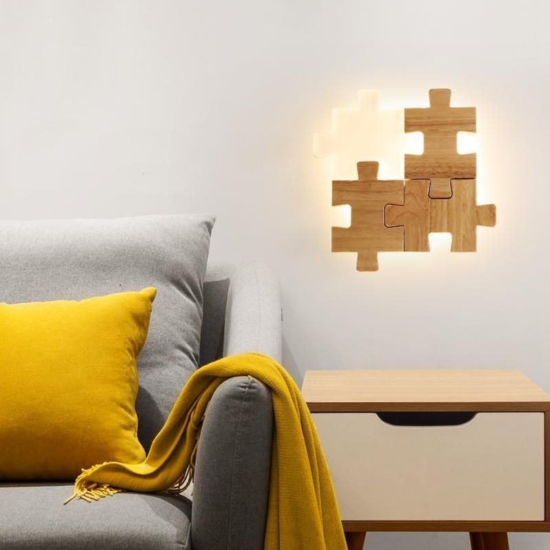 Aisle Bedside Modern Simple Lamp Creative Personality LED Puzzle Wall Light