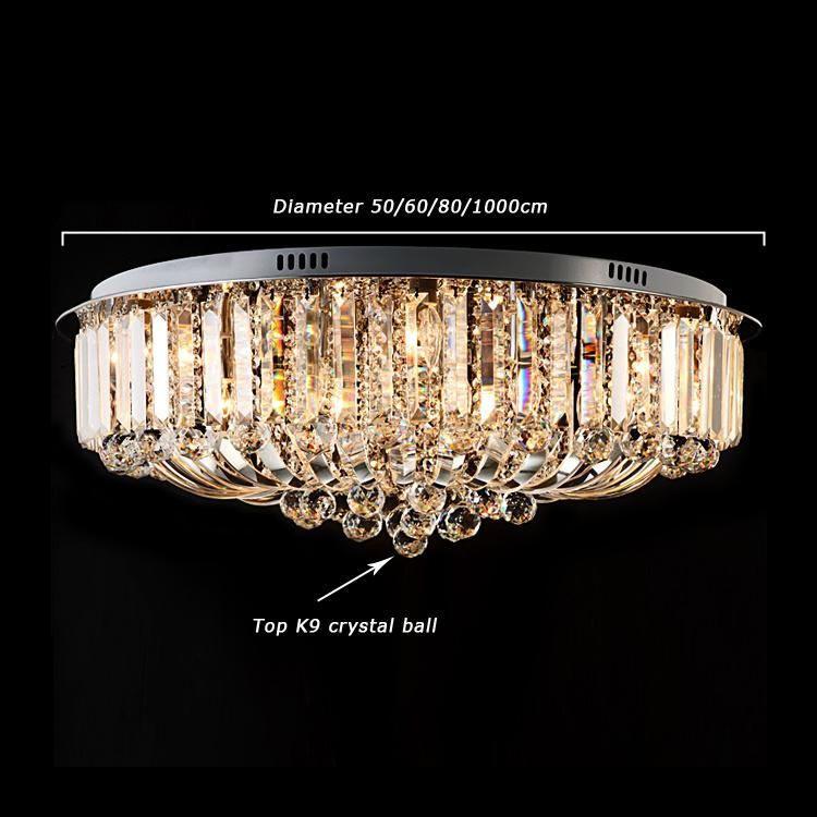 Crystal Ceiling Lights Modern Lamps Luxury Ceiling Lamps Chrome Crystal Lamp (WH-CA-96)