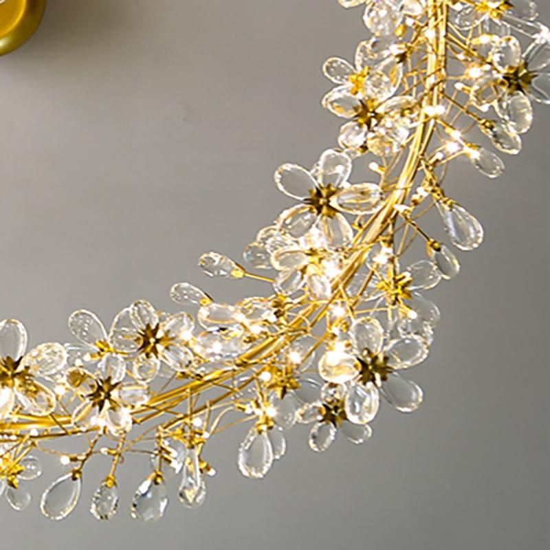 Pendant Lamp Decorative Lighting Village Branch Crystal Living Room Lamp