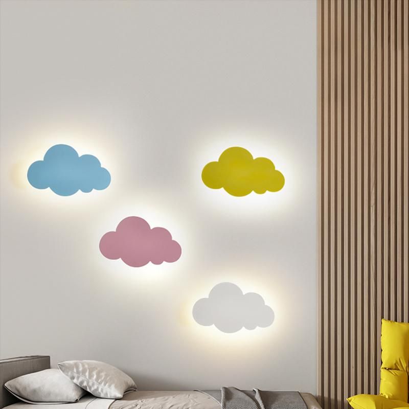 Colored Cloud Shapes Wall Lamp Kid′s Children Bedroom Lamp Bedside Lamp