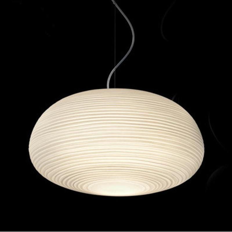 White Retro Globe Pendant Light Glass Ball Lamps Shade Suspension Lamp (WH-GP-83)