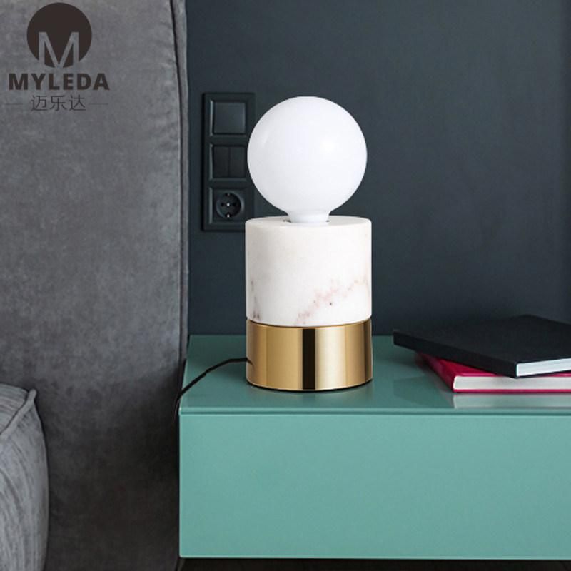 Hotel Bedroom Bedside Decorative Marble Table Lamp