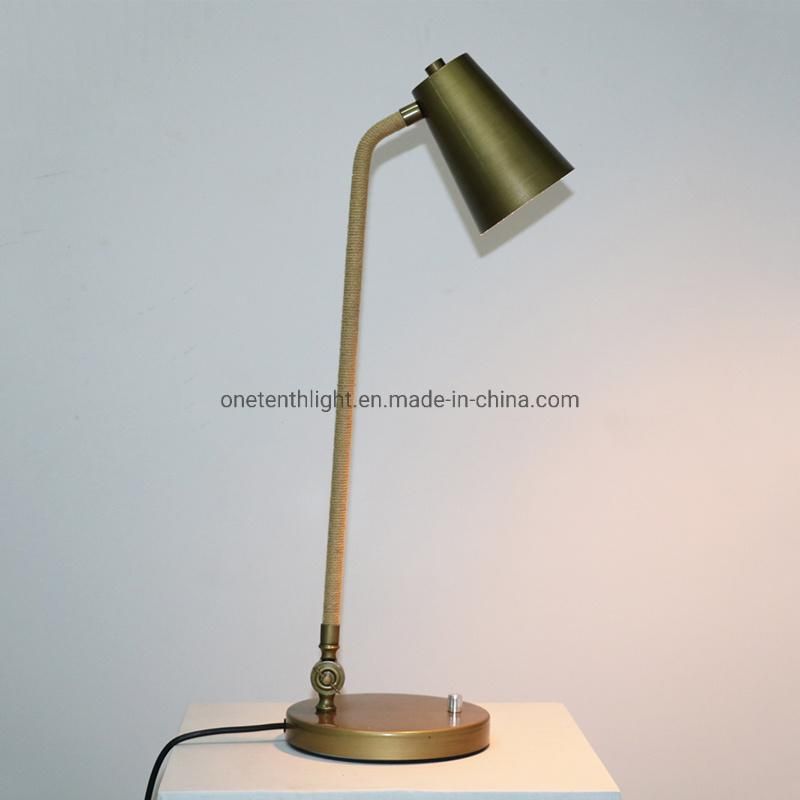Metal Base and Shade in Bronze Finish Table Lamp