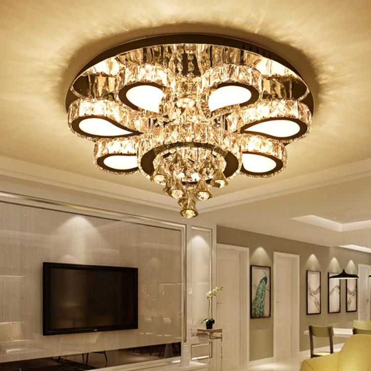 Flush Mount Beautiful Crystal Ceiling Light Indoor House Ceiling Lamp Fixtures (WH-CA-03)